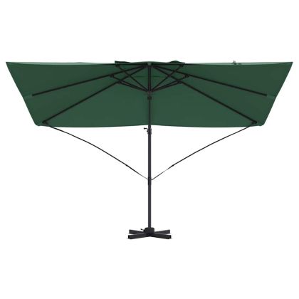 Чадър Рома с ветрило Зелен и Черен 352 x 251 x 260 см