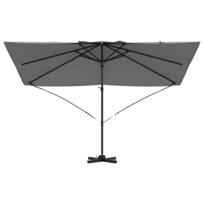 Чадър Рома с ветрило Антрацит и черен 352 x 251 x 260 см