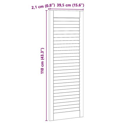 Врата за шкаф с врата Естествен 140.5 x 2.1 x 49.5 см