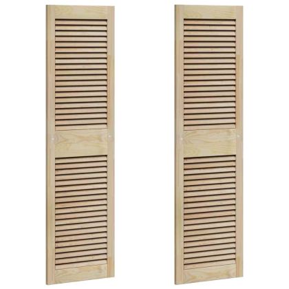 Врата за шкаф с врата 2 pcs Естествен 140.5 x 2.1 x 49.5 см