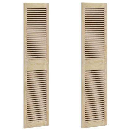 Врата за шкаф с врата 2 pcs Естествен 140.5 x 2.1 x 49.5 см