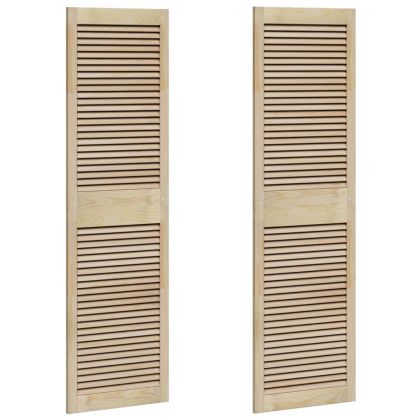 Врата за шкаф с врата 2 pcs Естествен 140.5 x 2.1 x 49.5 см