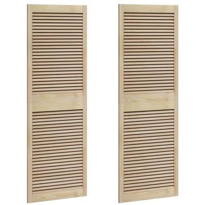 Врата за шкаф с врата 2 pcs Естествен 140.5 x 2.1 x 49.5 см