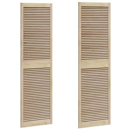Врата за шкаф с врата 2 pcs Естествен 140.5 x 2.1 x 49.5 см