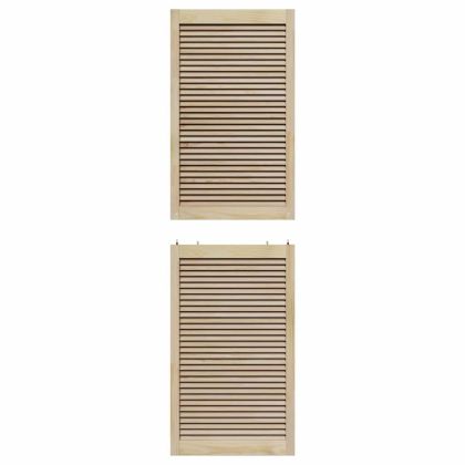 Врата за шкаф с врата 2 pcs Естествен 140.5 x 2.1 x 49.5 см