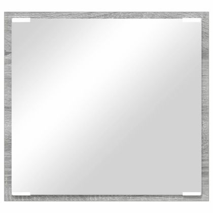 LED огледало за баня с огледало Сив Сонома 40 x 37 x 8.5 см