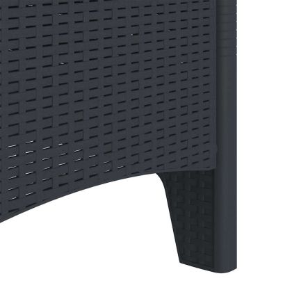 Градински стол 4 pcs Антрацит 53 x 49 x 85 см PP