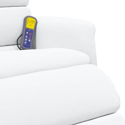 Стол с масаж Бяло 71 x 98 x 106 см Изкуствена кожа