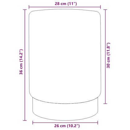 Табуретка, лилаво и златисто, кадифе 28 x 36 cm