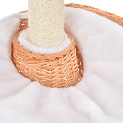 Котешко дърво със сизалени стълбове естествена върба