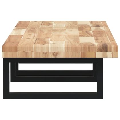 Стенен рафт за мивка, стомана и масивно дърво акация