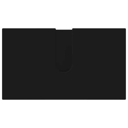 Комплект мебели за баня 4 pcs Черно Инженерно дърво & Метал