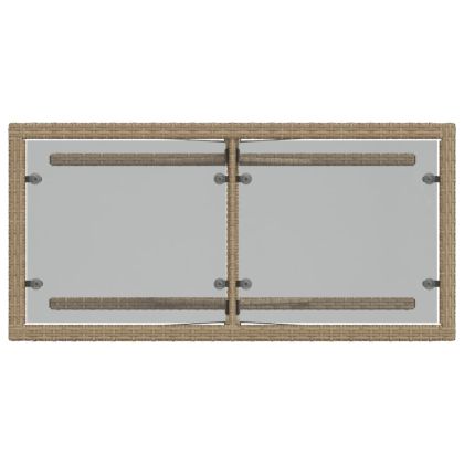 Бистро комплект с възглавници 3 части бежов микс полиратан