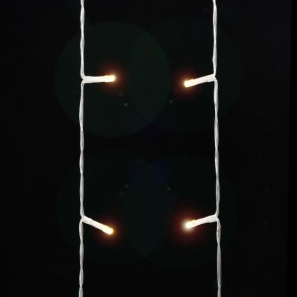 Коледни лампички за елха 320 LED топло бяло 375 см