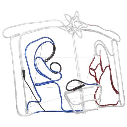 Коледна украса Рождество Христово 240 LED 116x41x87 см