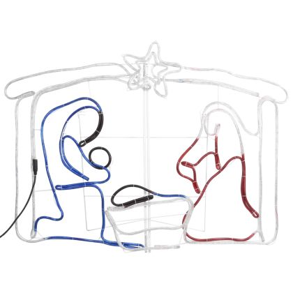 Коледна украса Рождество Христово 240 LED 116x41x87 см