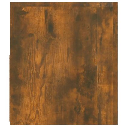 Нощни шкафчета, 2 бр, с LED, опушен дъб, 60x35x40 см