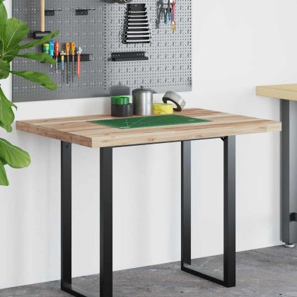 Плот за бюро, необработен, 100x70x4 см, масивно дърво акация