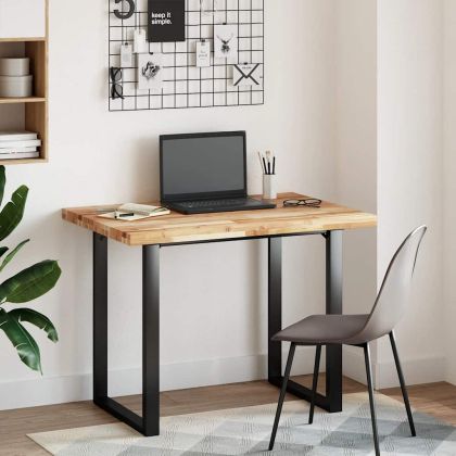 Плот за бюро, маслен финиш, 100x70x4 см, масивно дърво акация