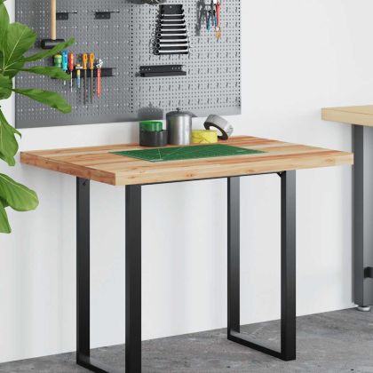 Плот за бюро, маслен финиш, 100x70x4 см, масивно дърво акация