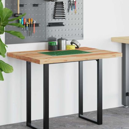 Плот за бюро, маслен финиш, 120x70x4 см, масивно дърво акация