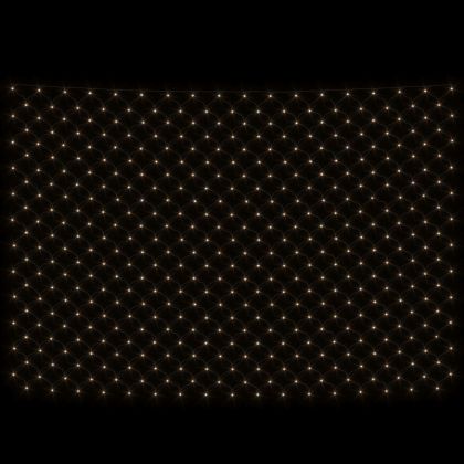 Коледна светеща мрежа топло бяла 4x4 м 544 LED закрито/открито