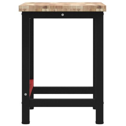 Работна маса, 100x60x83 см, масивно дърво акация, правоъгълна