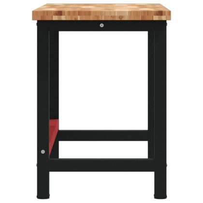 Работна маса, 140x60x83 см, масивно дърво акация, правоъгълна