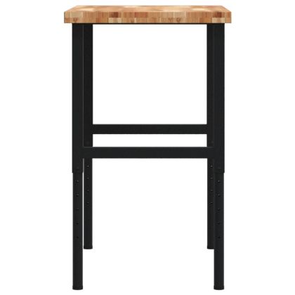 Работна маса, 100x60x(73-99,5) см, масивна акация, правоъгълна