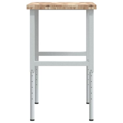 Работна маса, 100x60x(73-99,5) см, масивна акация, правоъгълна