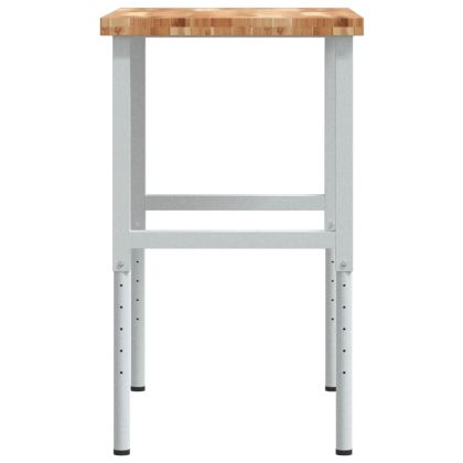 Работна маса, 100x60x(73-99,5) см, масивна акация, правоъгълна