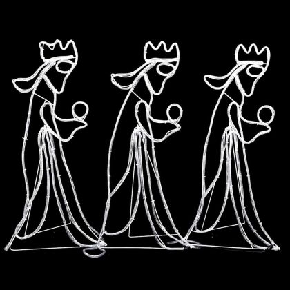 Коледна сцена "Тримата влъхви" с 504 LED 99,5x45,5 см