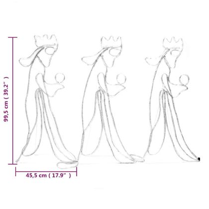 Коледна сцена "Тримата влъхви" с 504 LED 99,5x45,5 см