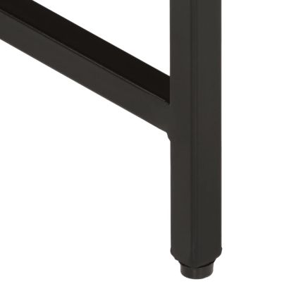 Стифиращи маси за кафе, 3 бр, дърво груб манго масив и желязо