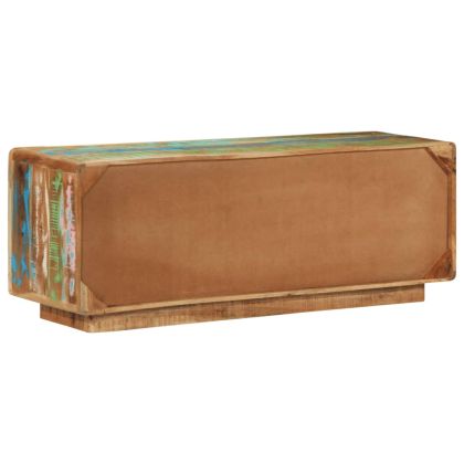 ТВ шкаф, 110x30x40 см, масивно регенерирано дърво