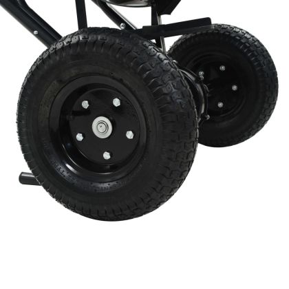 Ръчен разпръсквач за сол, PVC и стомана, 106x73x76 см, 45 л