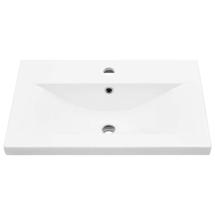 Шкаф за мивка с врата Черен дъб 60 x 39 x 62 см Инженерно дърво