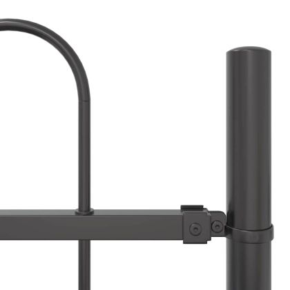 Градска ограда 7 pcs Сив 11,9 x 0,8 м Прахово боядисана стомана