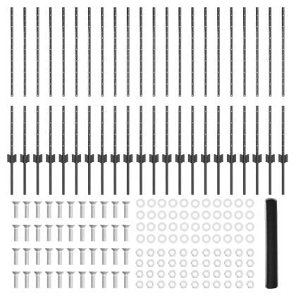 Ограда и колче Сив 1 x 50 m Стомана