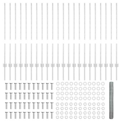 Ограда и колче Сребрист 1 x 50 m Стомана
