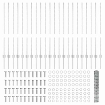 Ограда и колче Сребрист 1 x 50 m Стомана