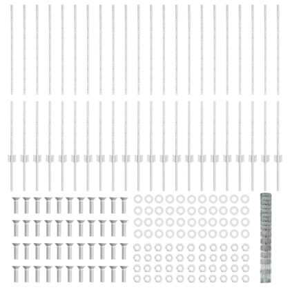 Ограда и колче Сребрист 1,2 x 50 m Стомана