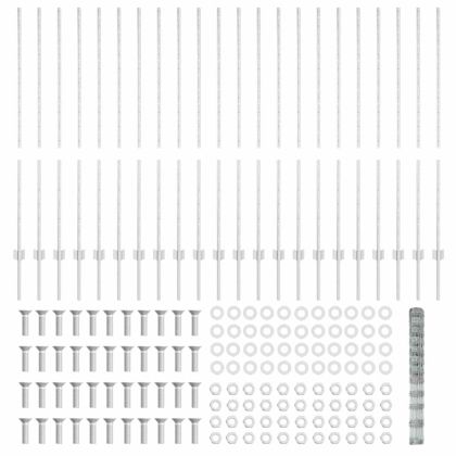 Ограда и колче Сребрист 1,4 x 50 m Стомана