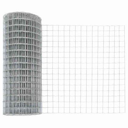 Оградa с колчета Сребрист 0.8 x 10 m Стомана