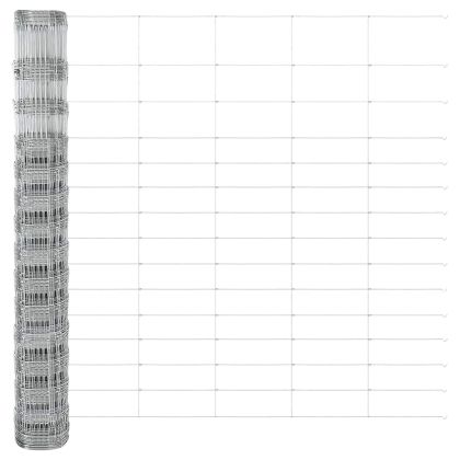 Ограда за пасища Сребрист 50 x 1.6 m Поцинкована стомана