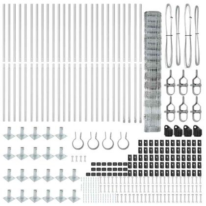 Ограда за пасища Сребрист 50 x 1.2 m Поцинкована стомана