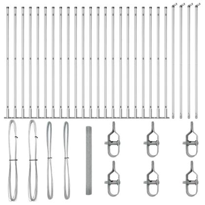 Оградa с колчета Сребрист 1.4 x 50 m Стомана
