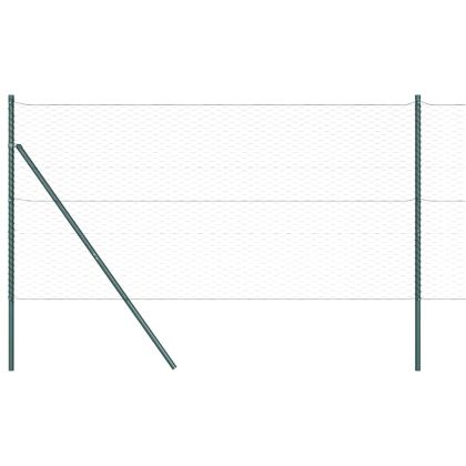 Оградa с колчета Сив 1.2 x 100 m Покрит със PVC стомана