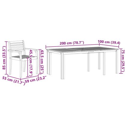 Комплект за хранене в градината 7 pcs Кафяво