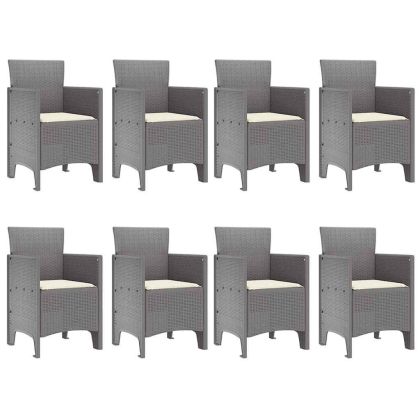 Комплект за хранене в градината 9 pcs Бяло Ратан Polt